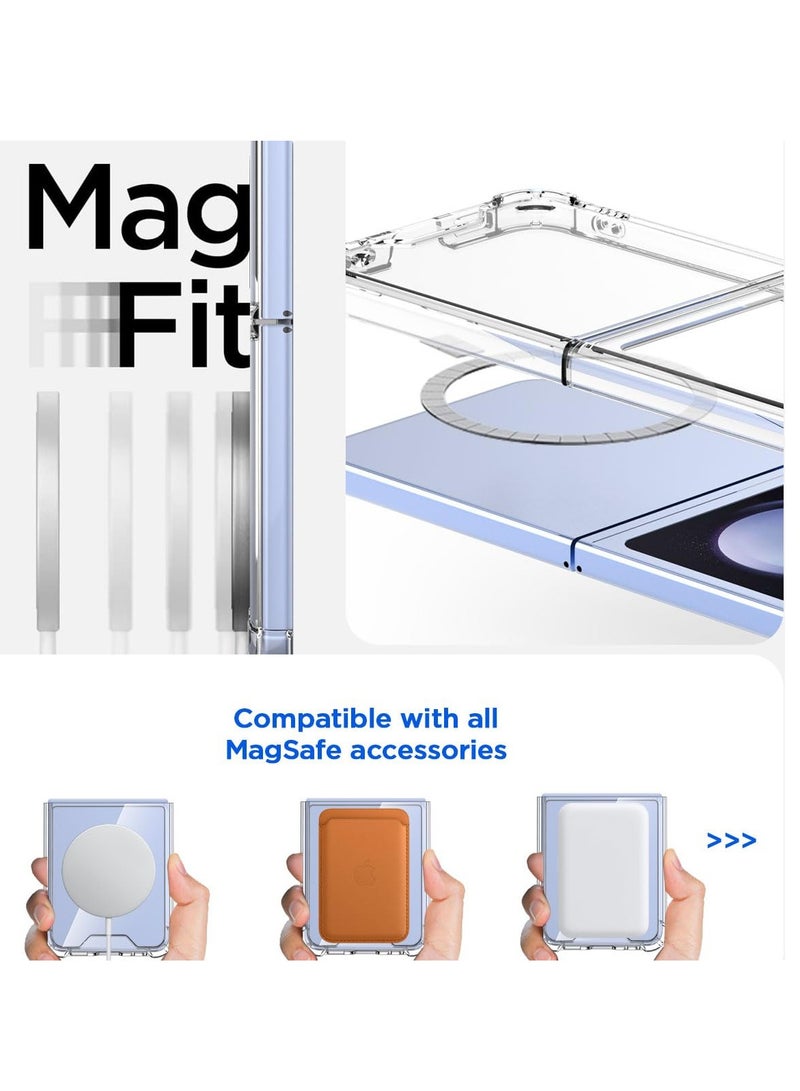 BORTONY Samsung Z Flip 5 Magnetic Case Compatible with Magsafe Accessories Wireless Charging Screen and Camera Protection Shockproof Protective Cover for Samsung Galaxy Z Flip 5 5G 2023 - Image 4