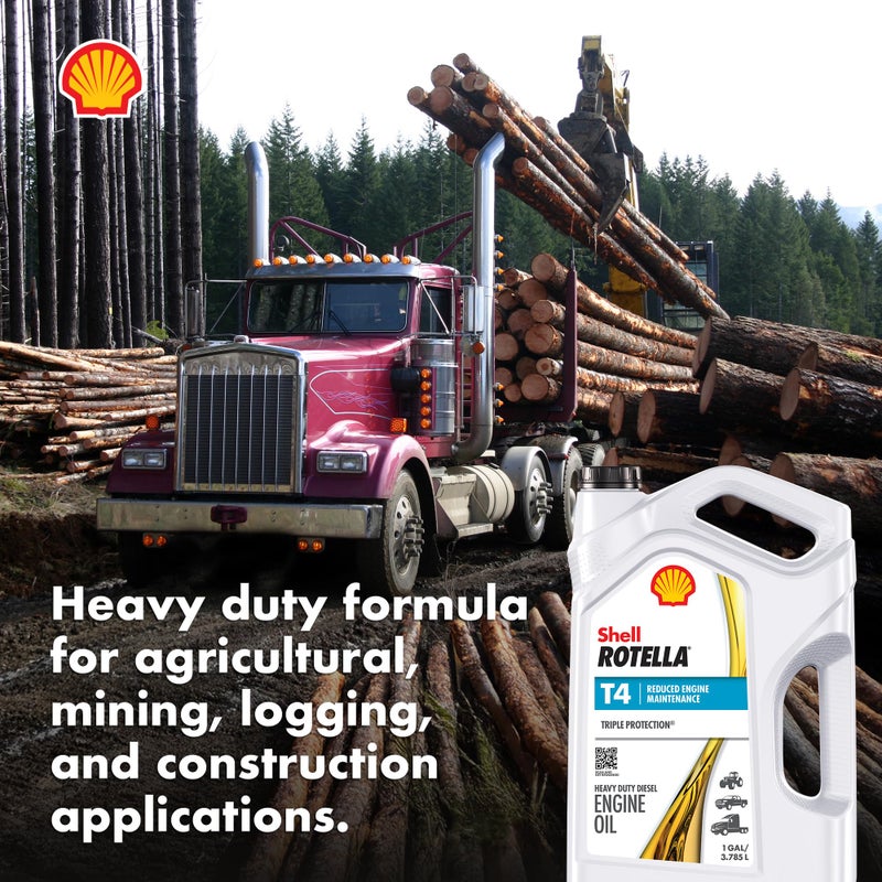 Shell Rotella T4 Triple Protection 15W-40 Diesel Engine Oil, 1 Gallon (3 Pack) - Image 5