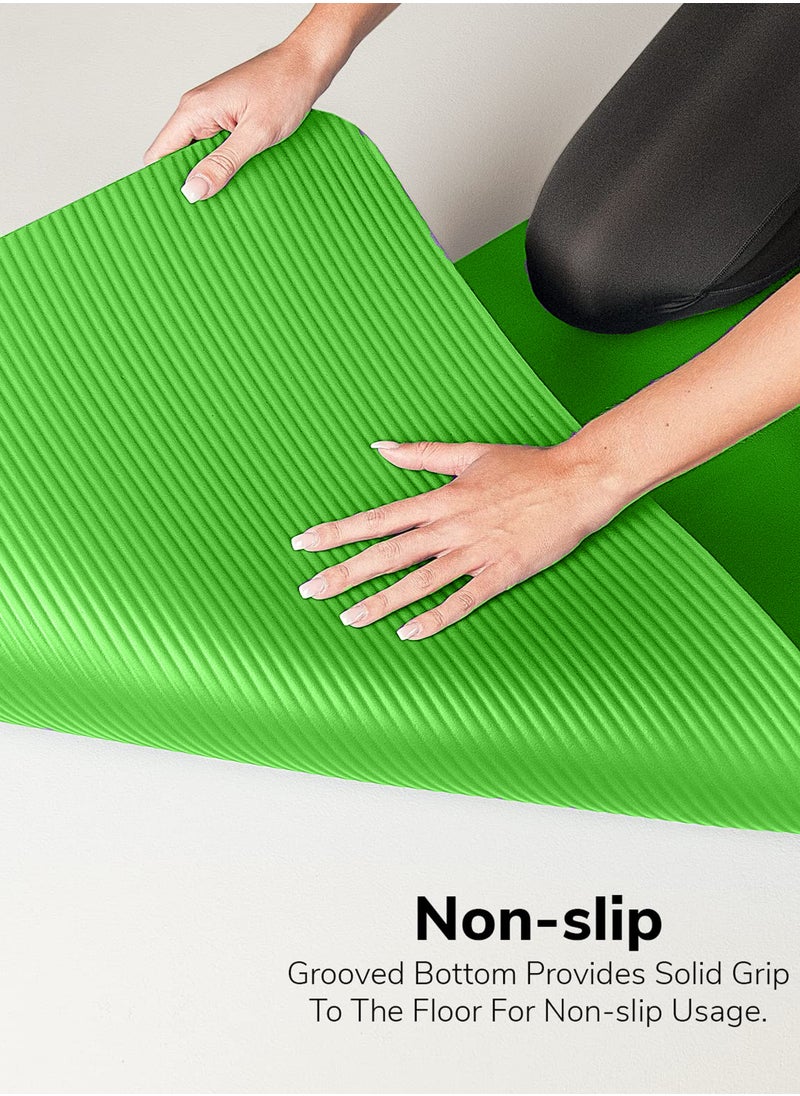 DBLEW Professional 7mm Thick Anti Fatigue Yoga Mat Knees Supportive Anti Slip Fitness Home Exercise EVA Eco Friendly Ideal For All Types Of Pilates Floor ABS Belly Tummy Fat Workouts Gym Stretching 90x190cm  - Image 3