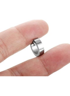 Fayrouz Jewellery Fayrouz Jewelry Small Stainless Steel Hoop Earrings, Huggie Earrings for Men and Women, Earrings for Men and Women  - Image 4