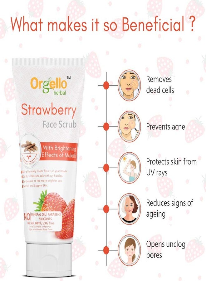 Orgello Herbal Vitamin C Toner Combo (100 ml) With Aloe Vera Gel Jar (100 gm) + Strawberry Scrub (60g) - Pack Of 3 - for men women girls boys And All Skin Type - Image 5