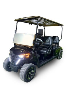 Eagle EV BLACK ELECTRIC GOLF CART 4-SEATER FRONT FACE  - Image 1
