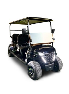 Eagle EV BLACK ELECTRIC GOLF CART 4-SEATER FRONT FACE  - Image 2