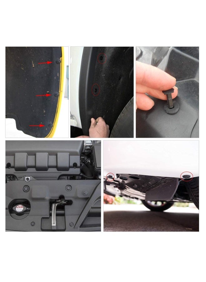 240PCS Bumper Retainer Clips Car Plastic Rivets Fasteners Push Retainer Kit Most Popular Sizes Auto Push Pin Rivets Set -Door Trim Panel Fender Clips for GM Ford Toyota Honda Chrysler  - Image 5