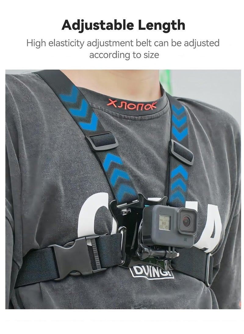TELESIN - TELESIN Chest Strap with Head Strap Dual-Mount/J-Hook for GoPro/Action Cameras GP-CGP-T07+T04 - Image 1