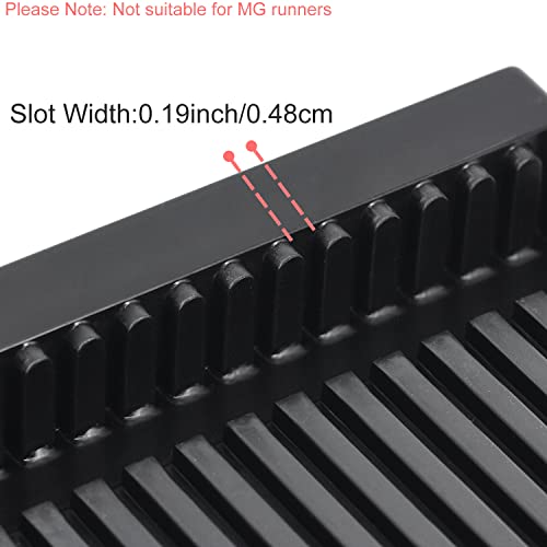 Yocoolfun Model Pieces Shelves for Gundam,Holder Stand Organizer Rack for Gundam Model Action Figures DIY Model Making Accessories,Plastic Tool Storage Container for Gundam Hobby Model Making Parts,Black - Image 2