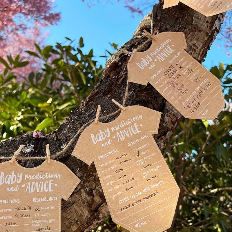 Kraft Paper Bridal Shower Advice Cards 25 Pack Handwritten Guest Keepsakes - Image 2