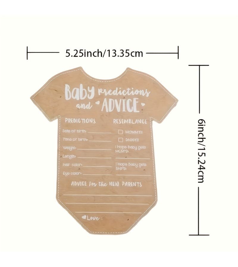 Kraft Paper Bridal Shower Advice Cards 25 Pack Handwritten Guest Keepsakes - Image 3