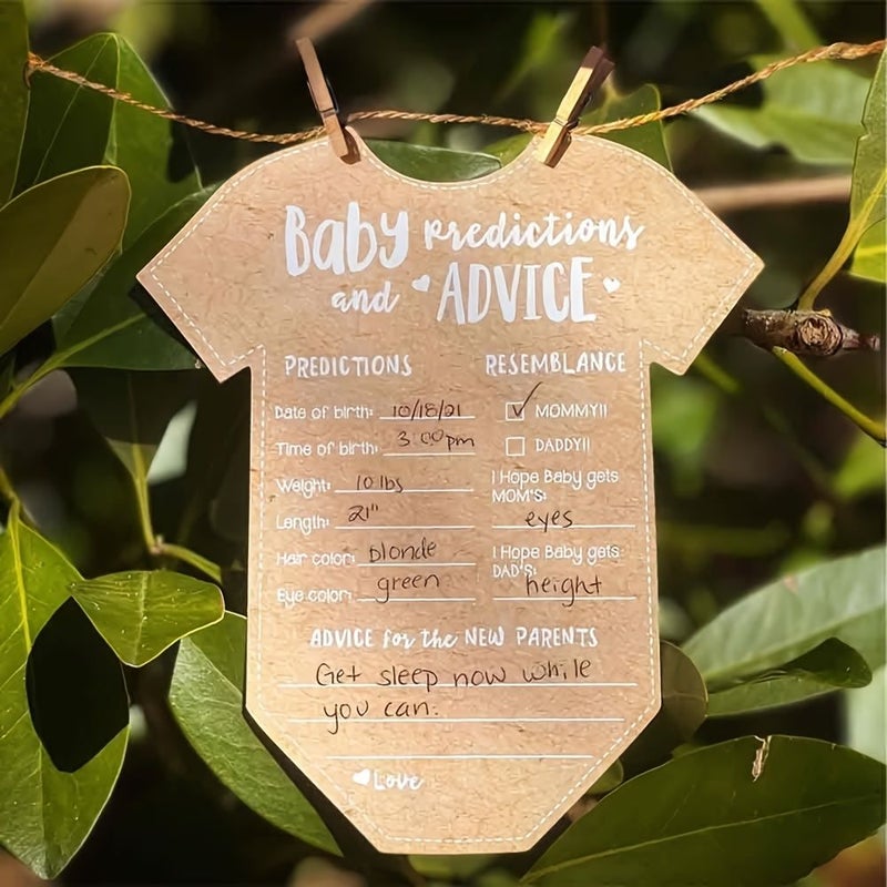 Kraft Paper Bridal Shower Advice Cards 25 Pack Handwritten Guest Keepsakes - Image 4