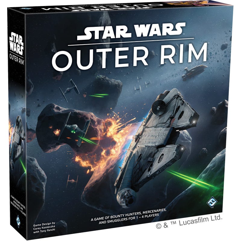 Asmodee Star Wars Outer Rim Board Game - Strategy Game, Fun Family Adventure for Kids & Adults, Ages 14+, 1-4 Players, 3-4 Hour Playtime - Image 1