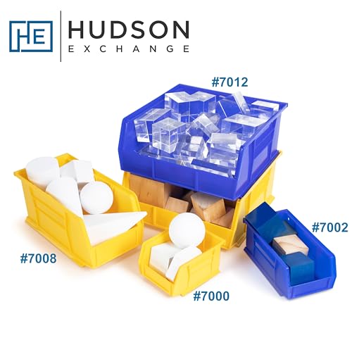 HE HUDSON EXCHANGE Hudson Exchange 11" x 5-1/2" x 5" Plastic Stackable Storage Bin and Hanging Container (Blue, 1 Pack) - Image 5