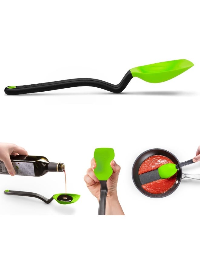 Dreamfarm Spoon Sit Up Scraping Spoon Green - Image 2