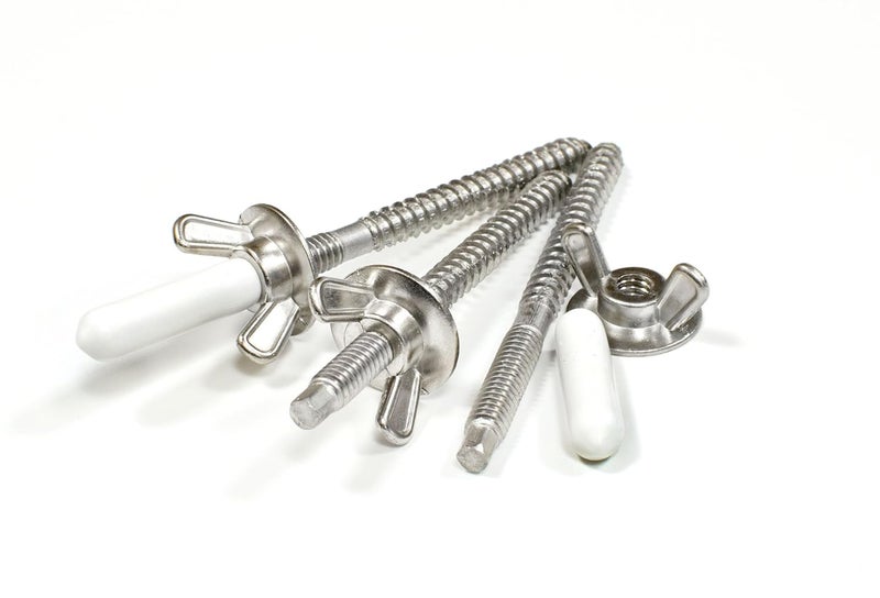 Simpson StrongTie SPS25344-KT - 1/4 x 3-7/16 Stainless Storm-Panel Screw Kit 25ct - Image 3