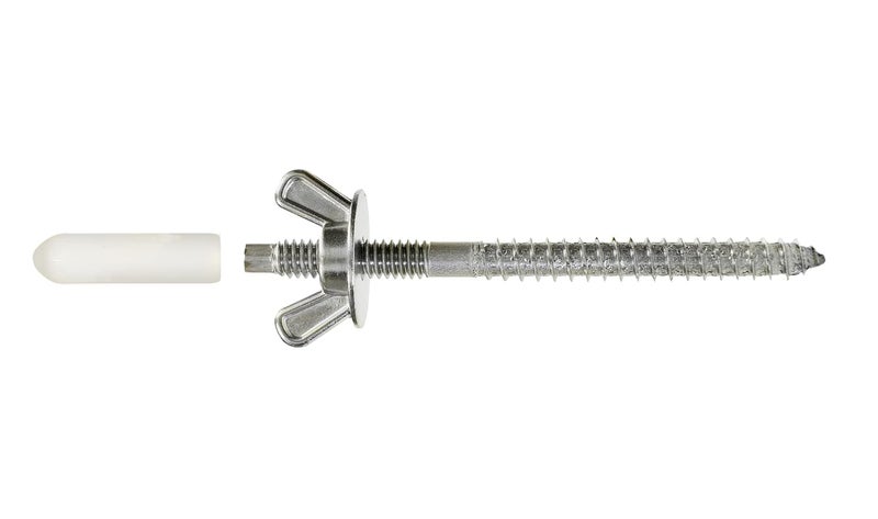 Simpson StrongTie SPS25344-KT - 1/4 x 3-7/16 Stainless Storm-Panel Screw Kit 25ct - Image 1