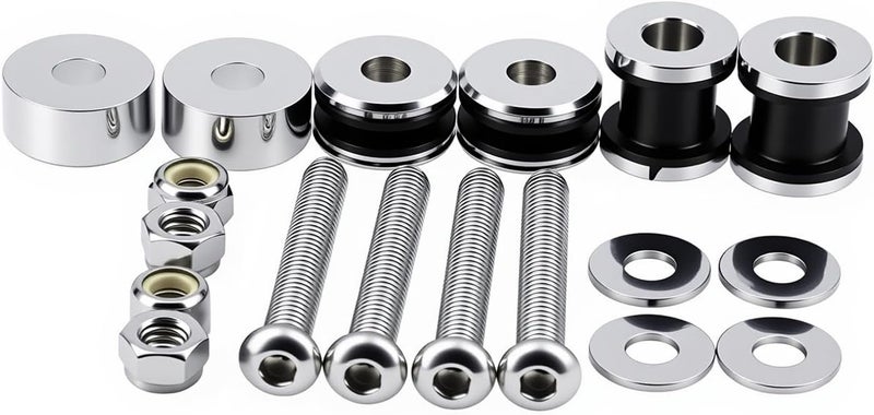 TCMI Motorcycle Luggage Rack Sissy Bar Docking Hardware Kit for Harley Davidson FLSTC FXSTSB FXSTC FLSTF FLSTN FXST Replaces # 53531-95B - Image 3