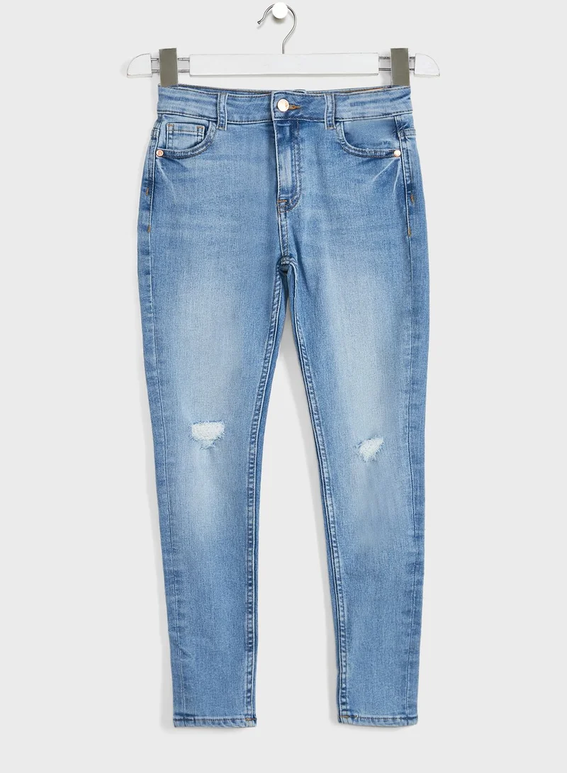 Marks & Spencer Kids Slim Fit Ripped Jeans
