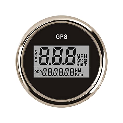 Eling عداد سرعة رقمي GPS ELING 2" مع إضاءة خلفية حمراء 12V 24V لسيارة RC ودراجة نارية وفان وقارب بحري - Image 5