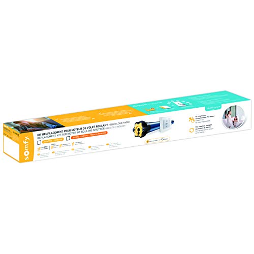 Somfy 1240389 - Motor Replacement kit for Traditional Roller shutters | Radio RTS | 20 Nm | French Window - Image 3