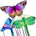 Crogift 3 Pack Large Kites Butterfly Delta Dragonfly Kites Easy to Fly for Adults Kids Beach Park Outdoor Game Activities Gifts for Easter and Festival - Image 3