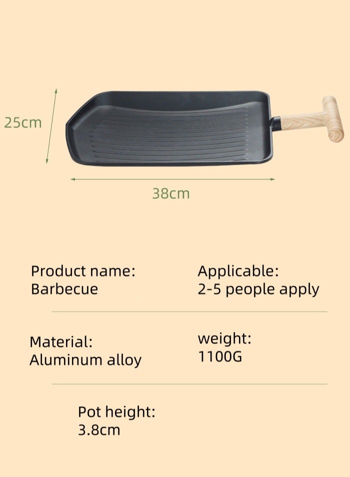 Outdoor Wild Camp Travel With Non -Stick Baking Tray Portable Picnic Barbecue Baking Sheet Camping Utensils - Image 2