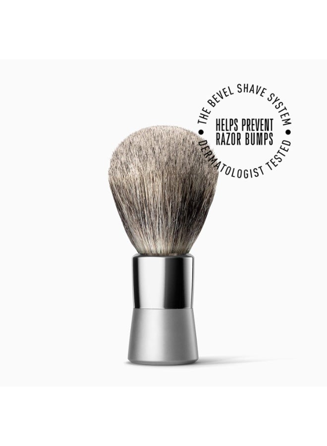 Bevel Luxury Shaving Brush - Vegan Hair Brush for Use With Safety Razor, Exfoliates Skin to Help Prevent Razor Bumps - Image 4