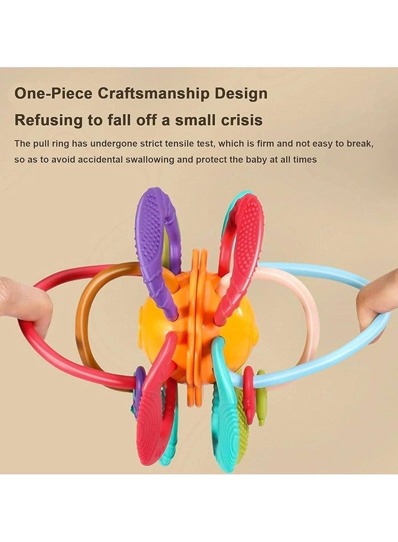 Baby Sensory Toys Ball, Manhattan Ball Unique Design 4 Textures Plastic Cement For Infant For School - Image 5