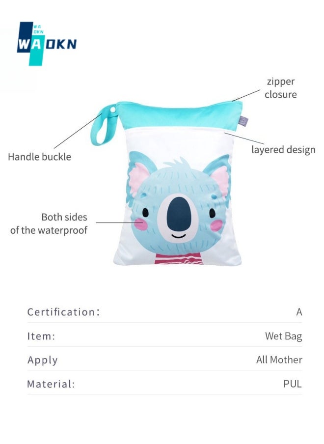 WAOKN Portable PUL Laundry Bag – Suitable for Hotel & Travel DE Foldable Washing Storage Bag – Lightweight and Compact Eco-friendly Camping Diaper Bag (30*40cm)  - Image 4