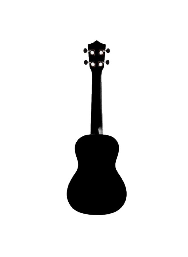 Bamboo U-23 Soul Mandala Concert Ukulele – 23-Inch Black Edition with Artistic Mandala Design and Gig Bag - Image 2