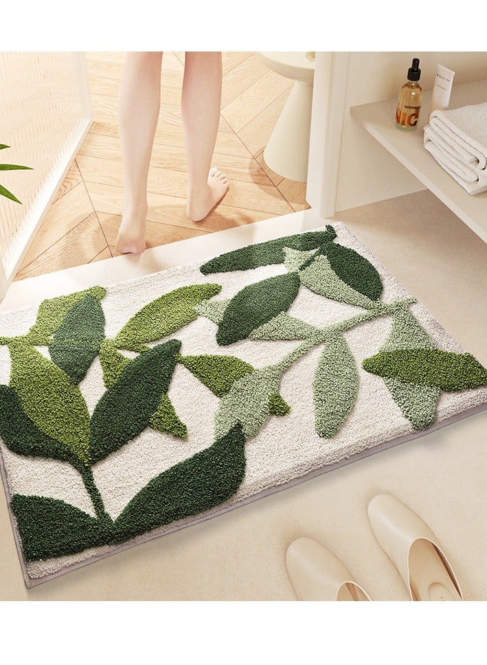 MIXDE Fast Drying Bath Mat Bathroom Rug Mat Extra Soft And Absorbent Bath Mat With Rubber Non-Slip Bottom 45*65CM - Image 1