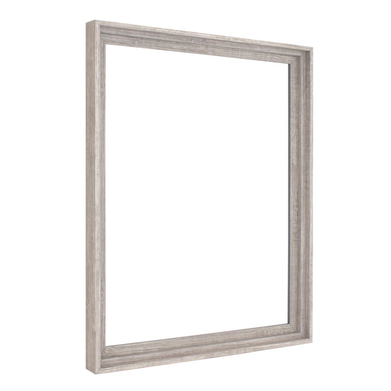MCS Canvas Float Frames 16x20 Frame, Gray Woodgrain Finish Frame for Finished Canvases, Vertical & Horizontal Wall Hanging Large with Adhesive for Canvas Paintings (1-Pack) - Image 1