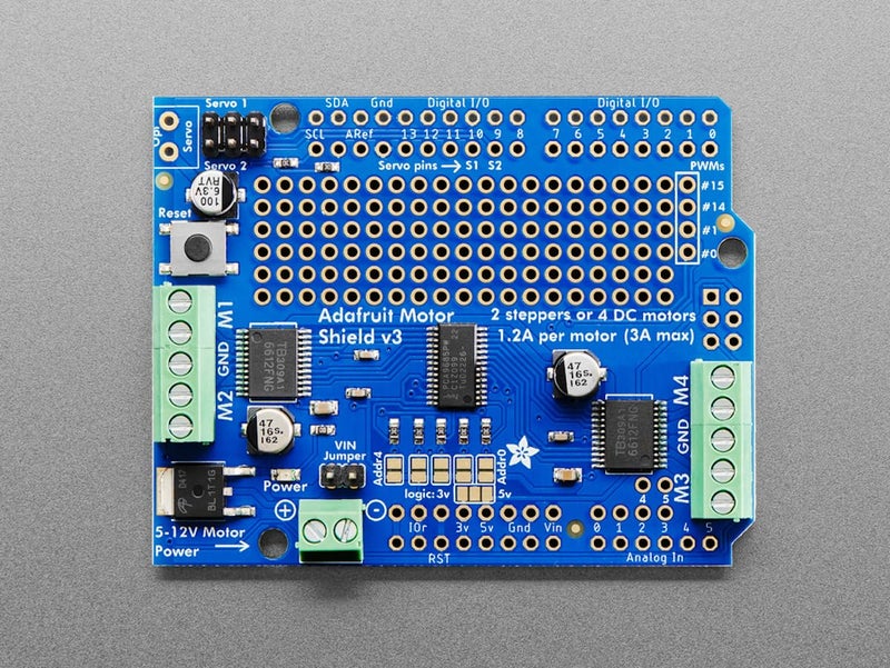 Adafruit Motor/Stepper/Servo Shield for Arduino v2.3 Kit - Image 2