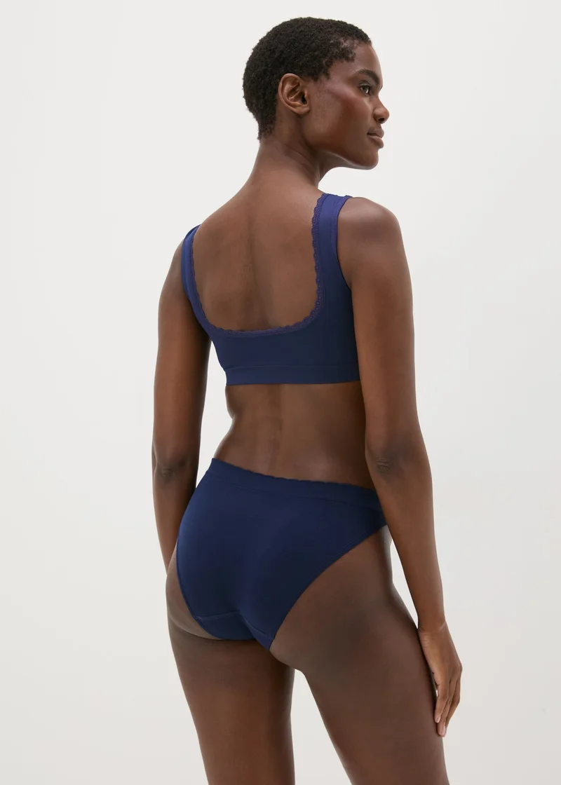 Matalan 3 Pack Multicolour Seamless High Leg Knickers