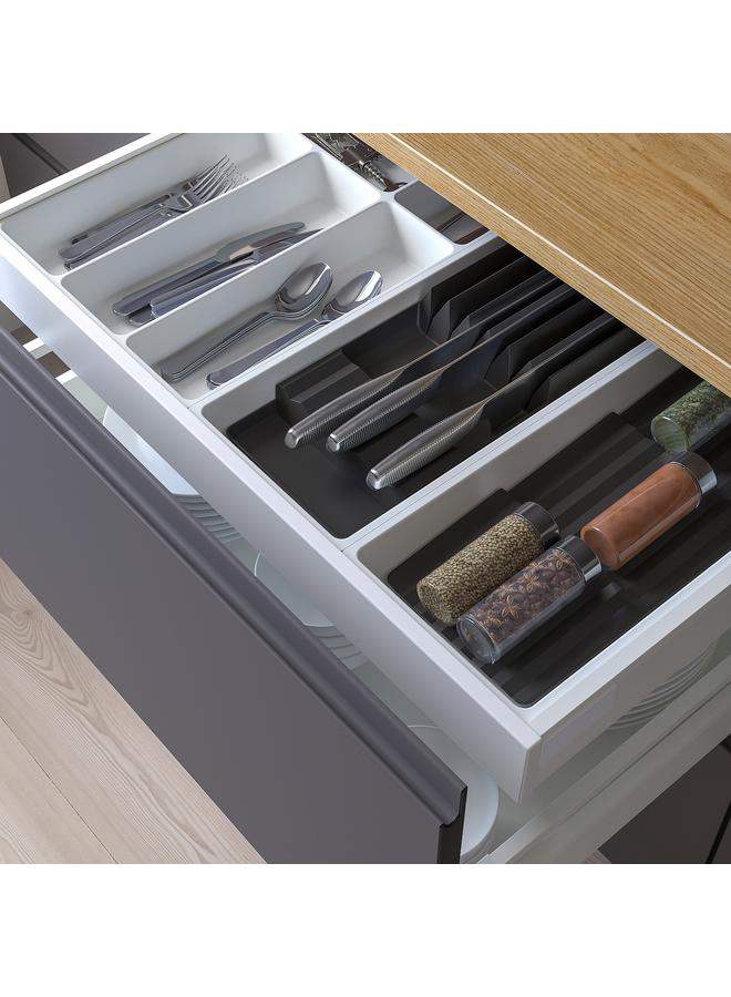 erorex Cutlery Tray/2 Trays W Spice Rack, White/Anthracite, 72X50 Cm - Image 2