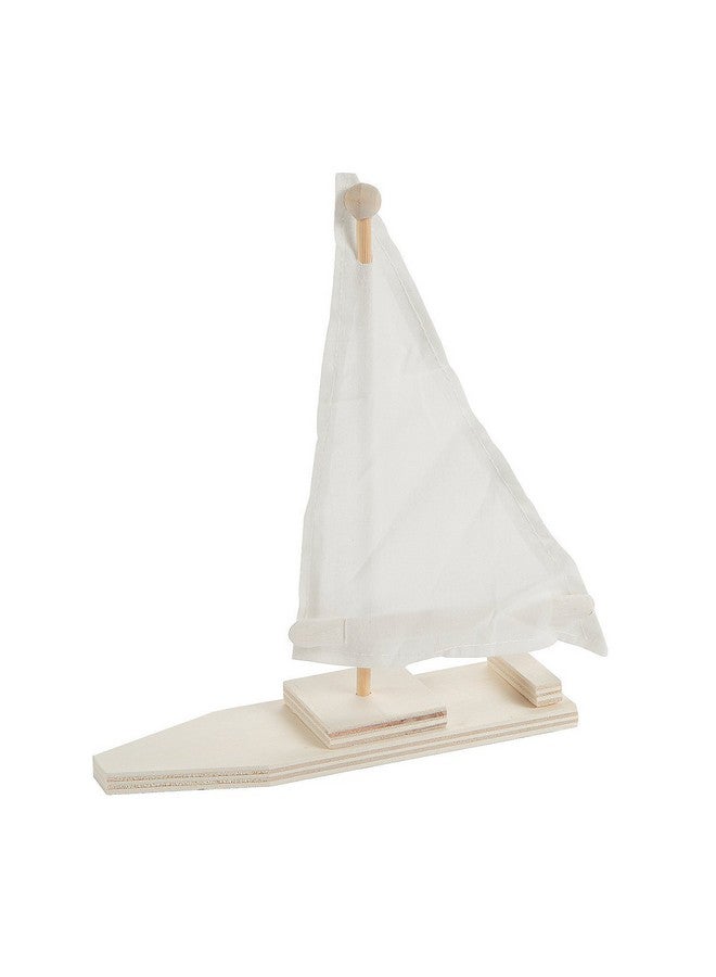 Fun Express DIY Wood Sailboat Kits - VBS Vacation Bible School Supplies/Decor - Makes 12 - Crafts for Kids and Fun Home Activities - Image 1