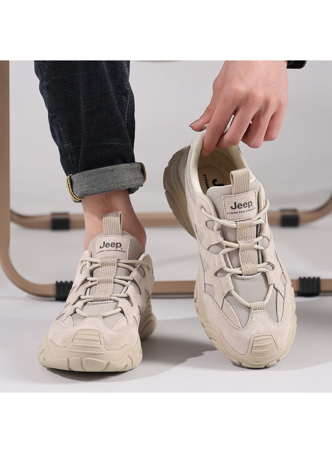 Jeep Men's Casual Shoes Spring & Autumn Breathable Sneakers Outdoor Hiking Walking Shoes Men's Outdoor Leisure Shoes - Image 2