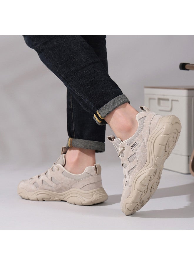 Jeep Men's Casual Shoes Spring & Autumn Breathable Sneakers Outdoor Hiking Walking Shoes Men's Outdoor Leisure Shoes - Image 4