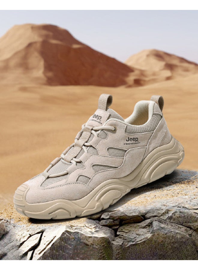 Jeep Men's Casual Shoes Spring & Autumn Breathable Sneakers Outdoor Hiking Walking Shoes Men's Outdoor Leisure Shoes - Image 1