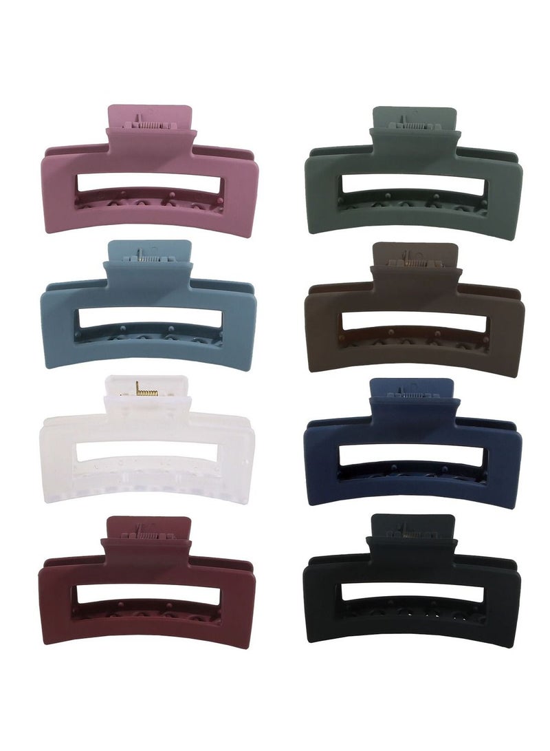 ORiTi 8 Pcs Jumbo Claw Clips XL Hair Clips 5 Inch Square Claw Clip, Extra Large Hair Claw Clips, Matte Hair Claws for Thick Hair - Image 1