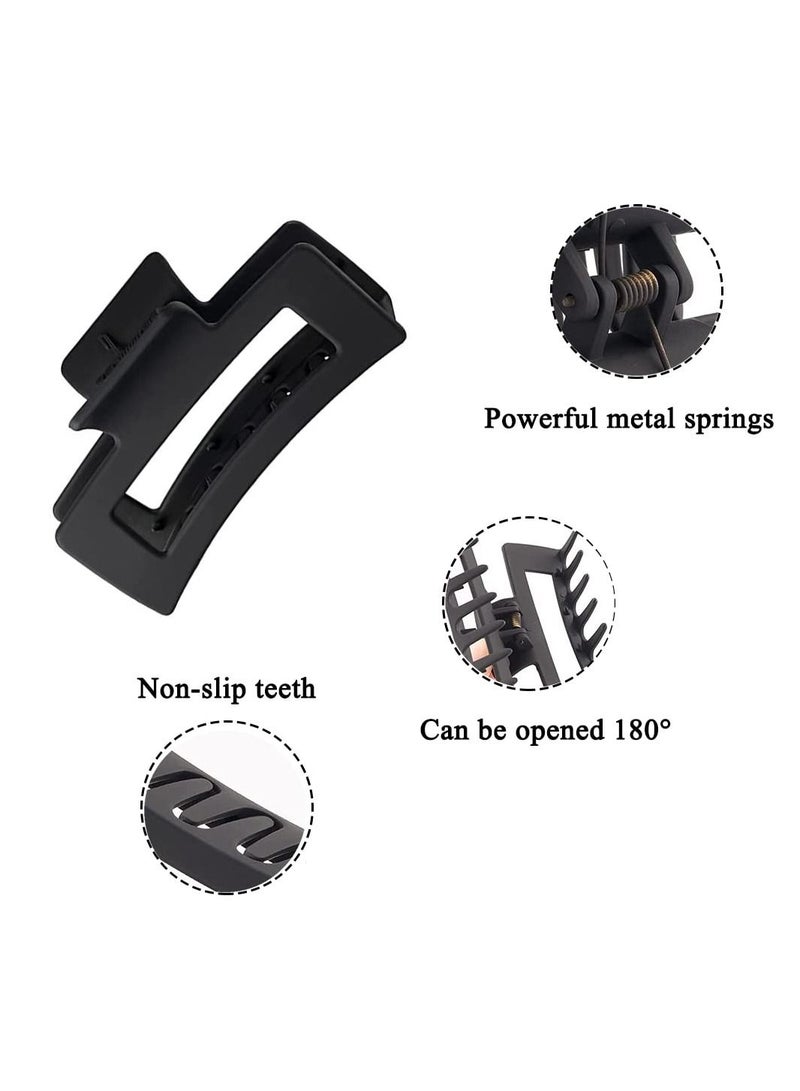 ORiTi 8 Pcs Jumbo Claw Clips XL Hair Clips 5 Inch Square Claw Clip, Extra Large Hair Claw Clips, Matte Hair Claws for Thick Hair - Image 3