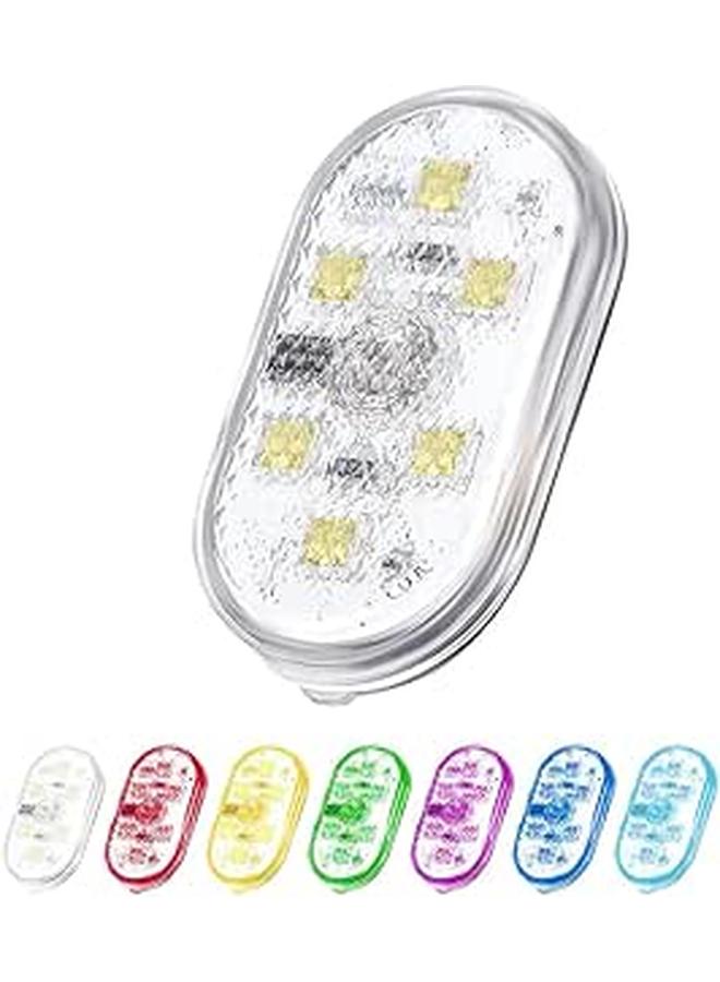 إضاءة داخلية LED للسيارة، قطعة واحدة من ضوء اللمس LED المغناطيسي RGB، إضاءة محيطة داخلية قابلة للتعديل، إضاءة ليلية داخلية للسيارة تعمل باللمس قابلة لإعادة الشحن - Image 1