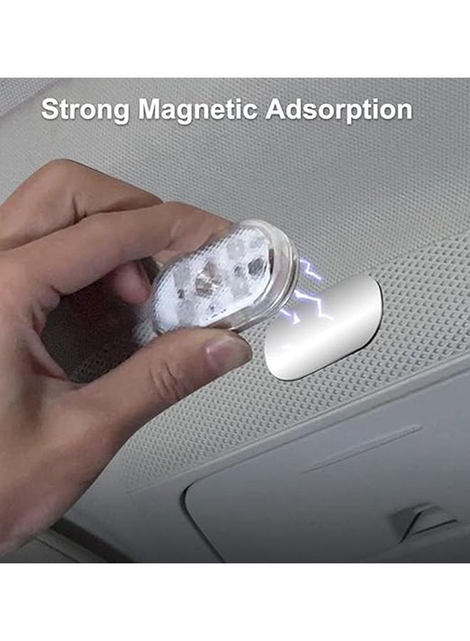 إضاءة داخلية LED للسيارة، قطعة واحدة من ضوء اللمس LED المغناطيسي RGB، إضاءة محيطة داخلية قابلة للتعديل، إضاءة ليلية داخلية للسيارة تعمل باللمس قابلة لإعادة الشحن - Image 4