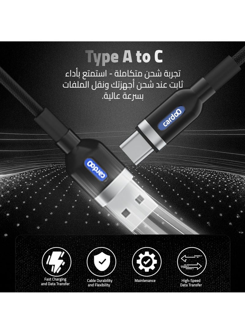 cardoo كابل USB A إلى USB C 1.2م أبيض - Image 5