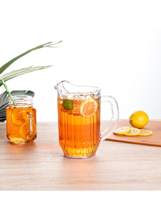 Restaurantware RW Base 47 Ounce Beer Pitcher, 1 Durable Restaurant Pitcher - Hard Plastic, Serve Soda, Lemonade, Juice, Or Sangria, Clear Plastic Water Pitcher, FOr Bars, Parties, Or Homes, - Image 4