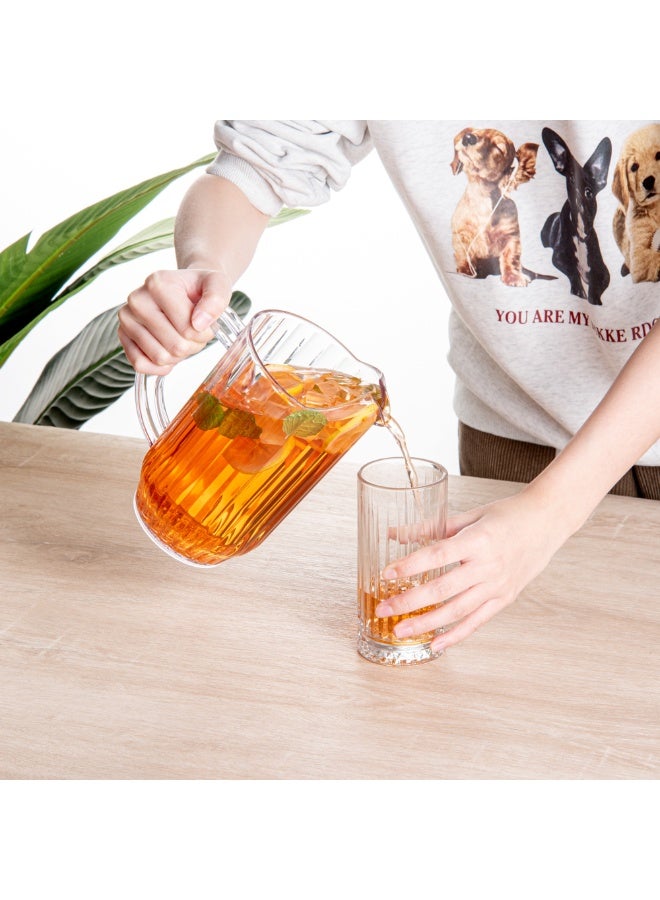 Restaurantware RW Base 47 Ounce Beer Pitcher, 1 Durable Restaurant Pitcher - Hard Plastic, Serve Soda, Lemonade, Juice, Or Sangria, Clear Plastic Water Pitcher, FOr Bars, Parties, Or Homes, - Image 5