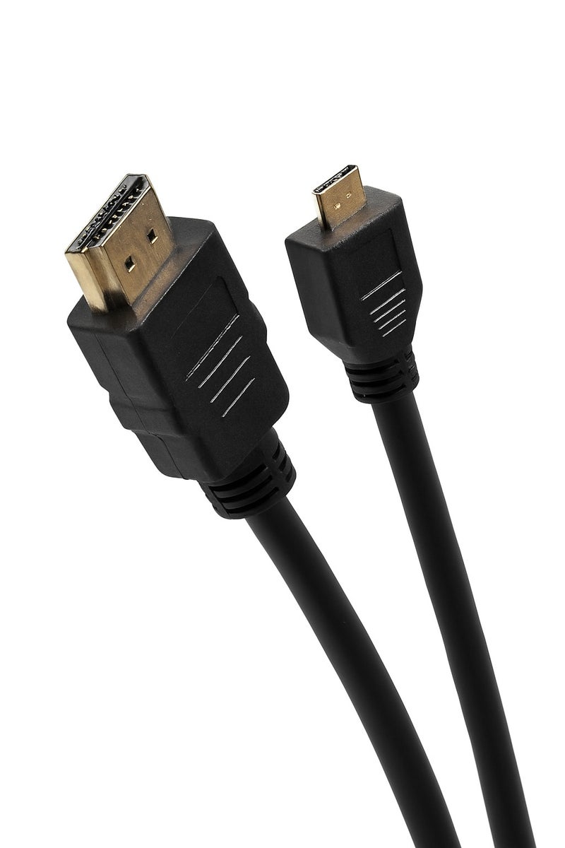 FUJISHKA Micro HDMI to HDMI Cable (1.5m) – 4K UHD | High-Speed Video & Audio | Male to Male Connector - Image 2