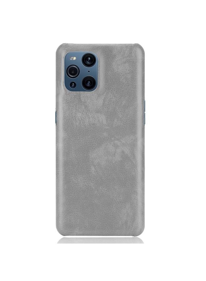 اس-توب جراب لهاتف OPPO Find X3 / X3 Pro مقاوم للصدمات مصنوع من مادة الليتشي PC + PU - Image 2