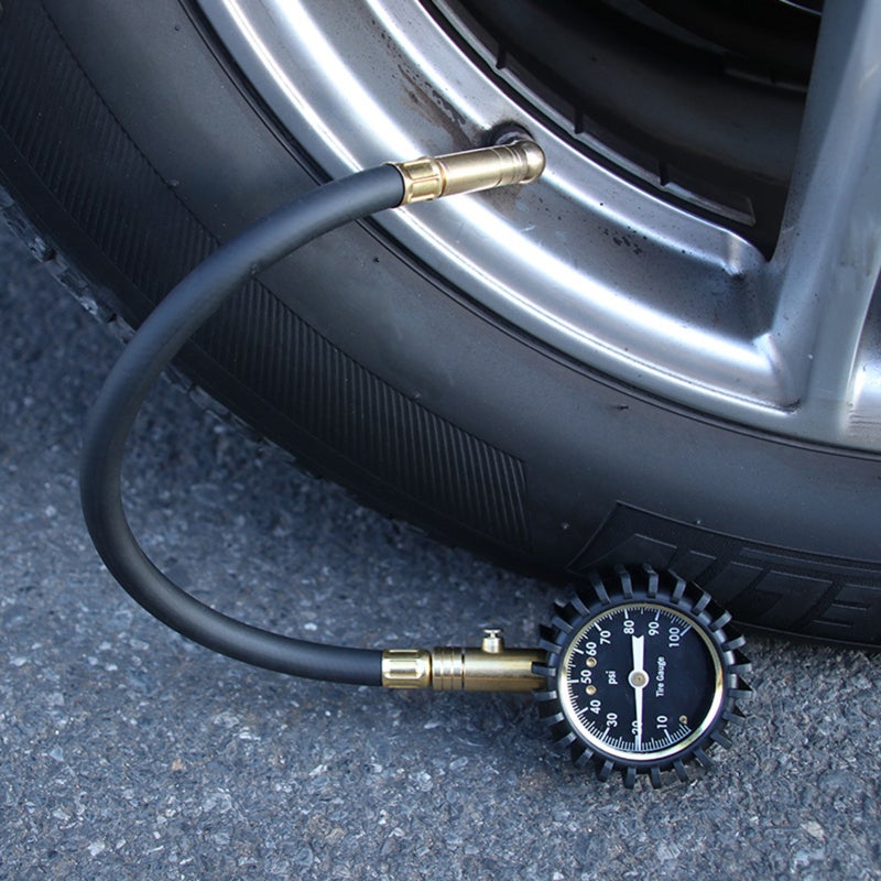 Tire Pressure Gauge 0-100 Psi: Accurate Measurements, 360-Degree Swivel Connector - Easy Pressure Adjustment, Compact Portable Design for Cars, Trucks, Motorcycles - Image 3