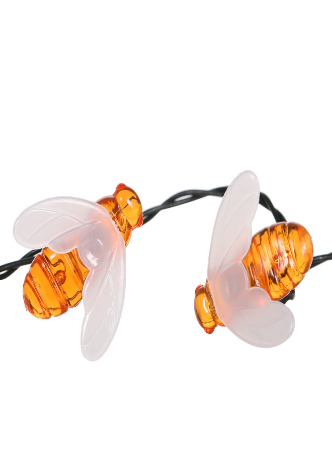 Solar Powered Garden String Light 7m/22.97ft 50 Beads Honey Bee Fairy String Lights IP65 Water-resistant Outdoor Hanging Lighting for Holiday Party Living Room Garden Patio - Image 5