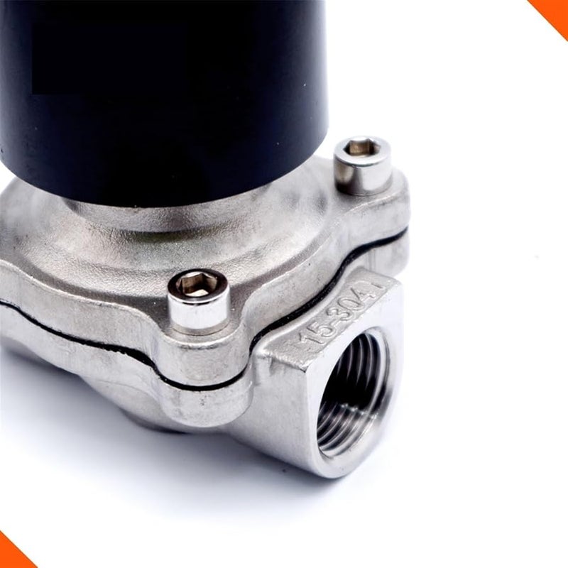 1 بوصة NPT 120 فولت تيار متردد 2 اتجاه درجة حرارة عالية 80 درجة BSP خيط NPT SS مغلق عادة DN25 24 فولت صمام مغناطيسي - Image 4