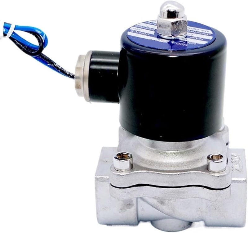 1 بوصة NPT 120 فولت تيار متردد 2 اتجاه درجة حرارة عالية 80 درجة BSP خيط NPT SS مغلق عادة DN25 24 فولت صمام مغناطيسي - Image 1